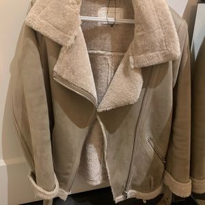 Zara Faux Fur Shearling Jacket